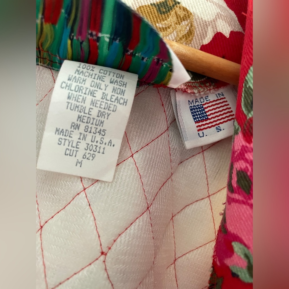 RARE Vintage 90s / Y2K Military Cottagecore Prairie Button Jacket - Picture 7 of 7